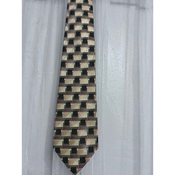 Dona Dona Other - Dona Dona 100 Silk Mens Geometric Pattern Necktie Business Formal